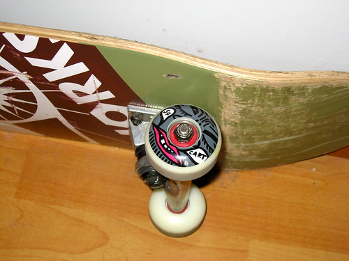 My skateboard with new wheels