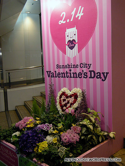 Valentines Day was just round the corner - in fact, it falls on the day of our return flight to Singapore
