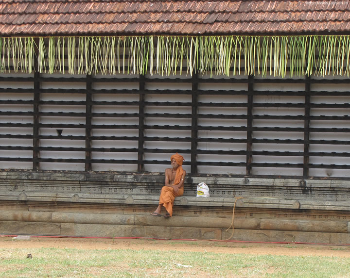 thrissur pooram - Lonely monk