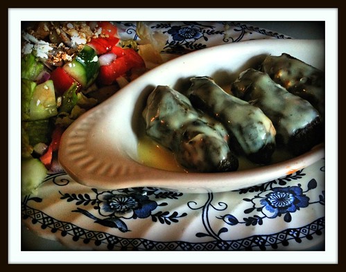 Dolmathes and Greek Salad