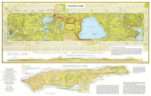 central park map nyc. Map of Central Park with