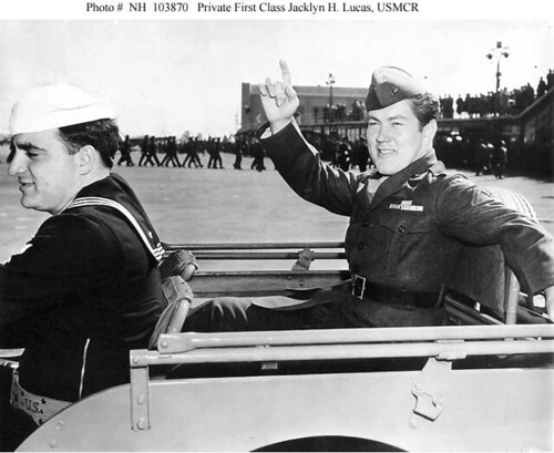 Jacklyn Lucas Medal of Honor in Jeep by lee.ekstrom