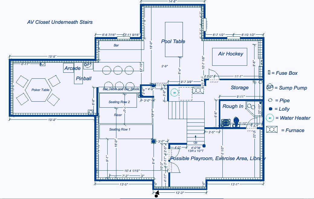 The Girl-Cave Home Theater/Game Room Layouts