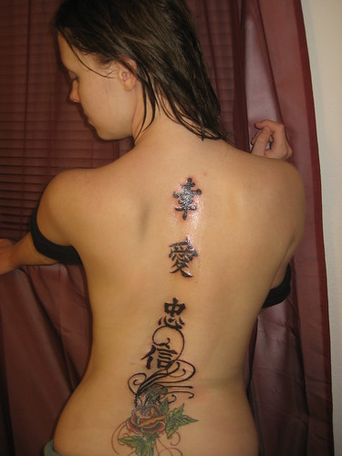 full back tattoo. Symbol Japanese Full Back
