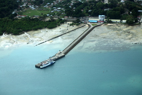 aerial of Mkoani port