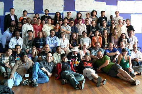 Foto grupal de OTT09, cansados pero felices, imagen por cortesía de itzpapalotl