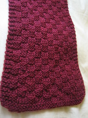 Red Checkboard Scarf Upclose 1