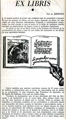 Ex libris. Artículo de A. Jiménez (I)