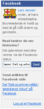 Business.dk Facebook Connect