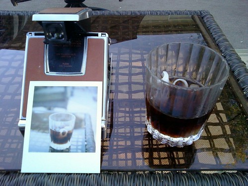 Polaroid, picture, and cocktail