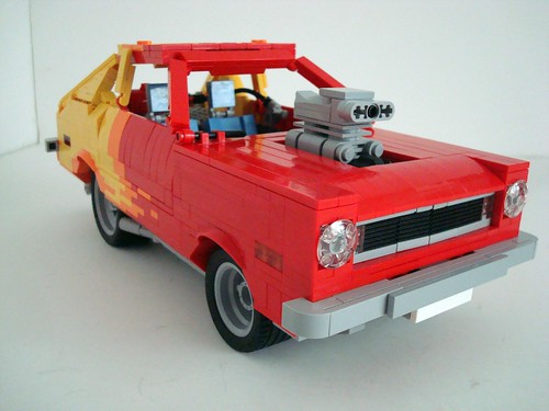 Yes I built a'70 Ford Pinto and yes the flames are going the wrong way but
