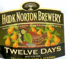 Hook Norton Twelve Days label