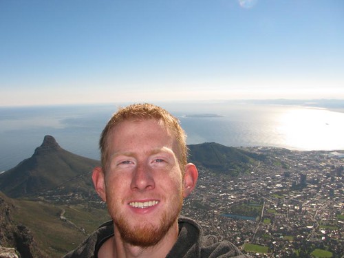 me on top of Table mtn with the city in the background