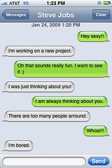 Wow, Steve Jobs soo wants it!! Text msg proof!!!! Look! by ijustine