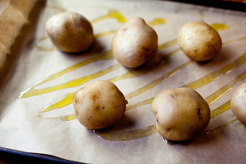 Pressure cooked potatoes