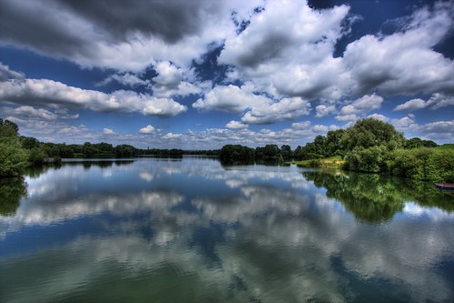 フリー画像|自然風景|湖の風景|雲の風景|ドイツ風景|フリー素材|