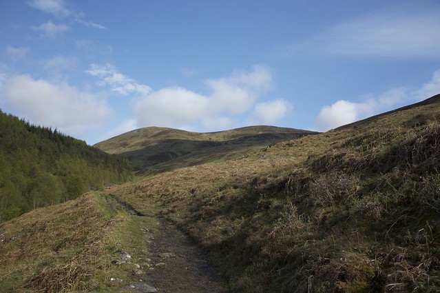 Blue skies over Meall Garbh