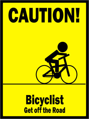 Bicyclist Caution Sign
