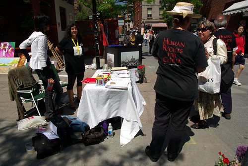 Amnesty International in Montreal Chinatown