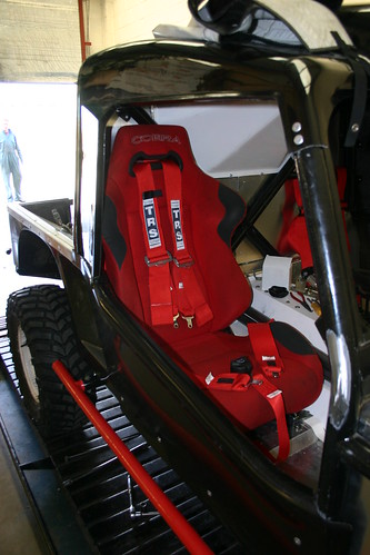 Drivers seat with belts fitted