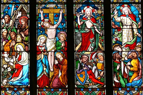 East window, St Andrew - Lyddington