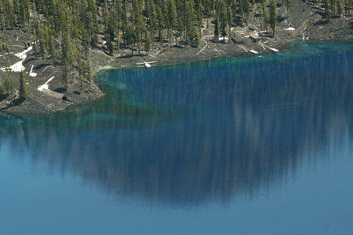 Crater Lake near the island - taken with telephoto lens