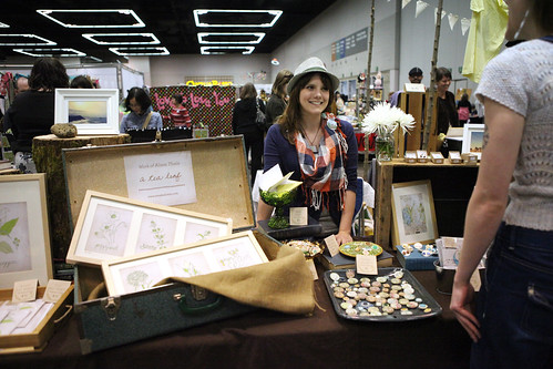 My booth & I in action!