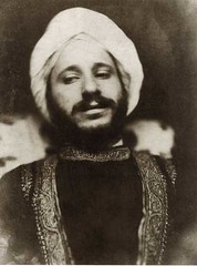 A photograph by David Wilkie Wynfield of Solomon in oriental costume.