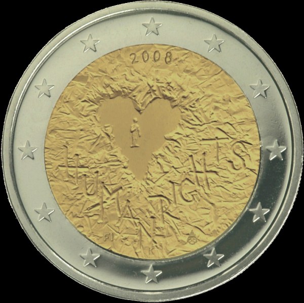 2 Euro Fínsko 2008, ľudské práva