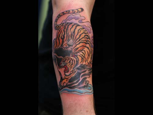 japanese tiger tattoo. tiger tattoo