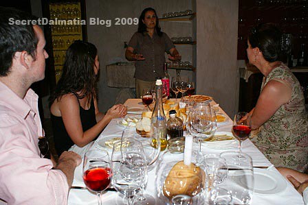 Marina telling the story of Tomic wines