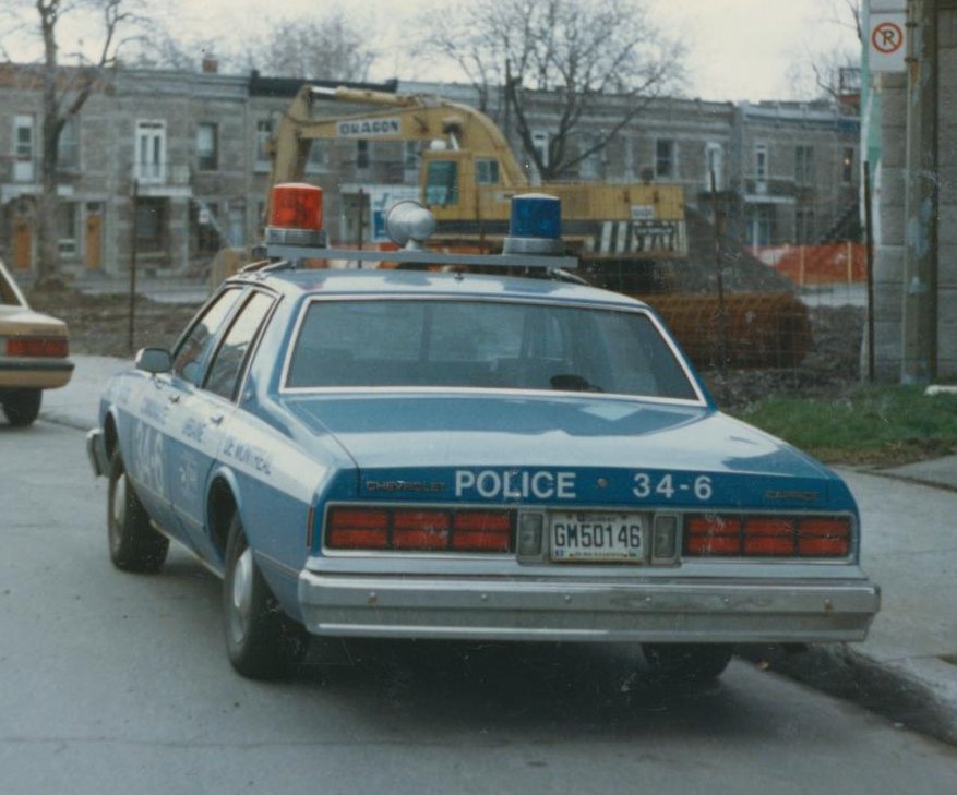 Chevrolet Caprice Police. MONTREAL CHEVY CAPRICE POLICE