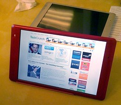 TechCrunch web tablet