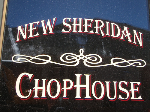 New Sheridan ChopHouse Off Season Sign