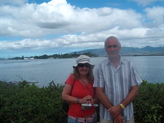 Pearl Harbor - memorial in background