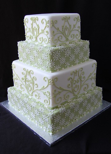 Jennifer & Sergio Wedding Cake - before