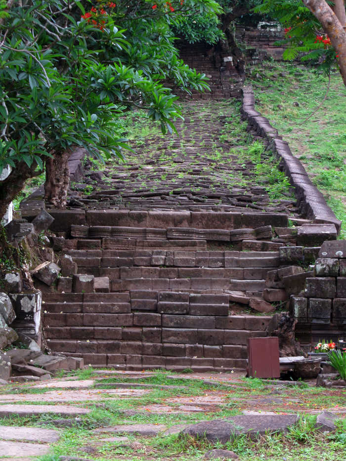 Staircase at Wat Phou, Laos