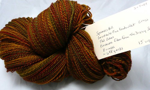 8 oz Spinners Hill Corriedale-Finn Ramboullet - Fall colors4