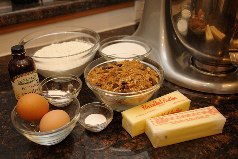 coffee cake: the ingredients