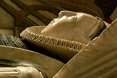 Detail alabaster tomb, St. Giles, Chesterton