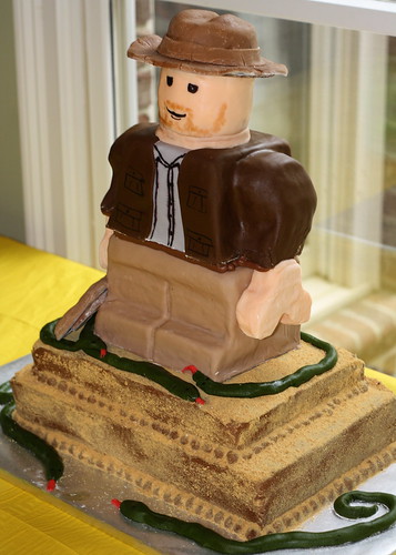 Lego Indiana Jones Cake originally uploaded by bakerscakes