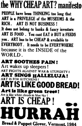 Why Cheap Art? manifesto