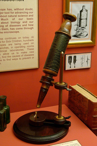 Robert Hooke's Compound Microscope (replica)