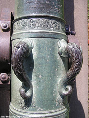 detail of cannon in the SF Presidio