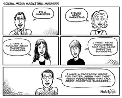 Social Media Marketing Madness Cartoon by HubSpot