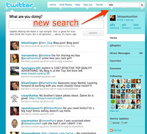 twitter new search