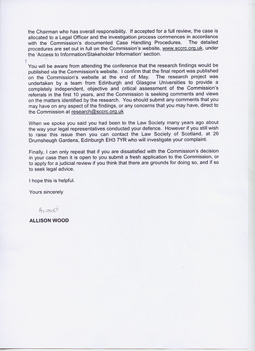 Reply From Kenny MacAskill SCCRC Dossier Page 2