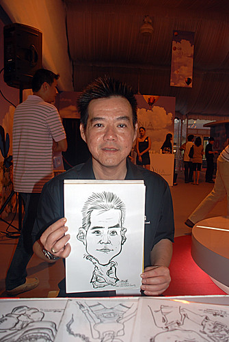 caricature live sketching for LG Infinia Roadshow - day 2 -2