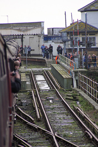 Approaching Folkestone Harbour Station