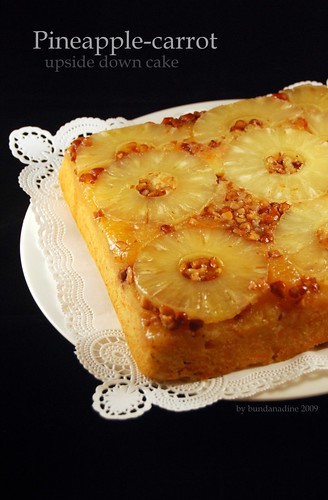 Carrot pineapple up side down cake